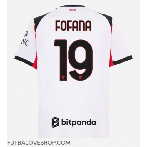 Dres AC Milan Youssouf Fofana #19 Preč 2025-26 Krátky Rukáv